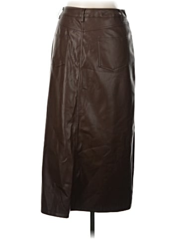 MIOU MUSE Faux Leather Skirt (view 2)