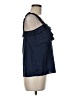 J.Crew 100% Silk Blue Sleeveless Silk Top Size 6 (petite) - photo 4