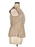 Monteau Tan Sleeveless Blouse Size XL - photo 4