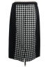 Catherines Houndstooth Black Casual Skirt Size 1X - photo 2