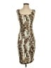 Cache Animal Print Tan Cocktail Dress Size XS - photo 1