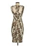 Cache Animal Print Tan Cocktail Dress Size XS - photo 2