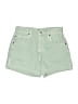 AGOLDE Green Denim Shorts Size 27 waist - photo 1