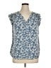 Monday Fun Blue Sleeveless Blouse Size XL - photo 1