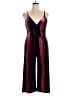 Speechless Stripes Burgundy Jumpsuit Size XL - photo 1
