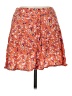 Lush 100% Rayon Floral Orange Casual Skirt Size M - photo 1