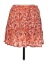 Lush 100% Rayon Floral Orange Casual Skirt Size M - photo 2