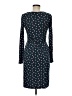 Boden 100% Polyester Polka Dots Teal Casual Dress Size 6R - photo 2