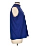 T Tahari Blue Sleeveless Blouse Size L - photo 4