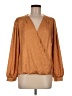 Chenault Brown Long Sleeve Blouse Size M - photo 1