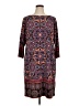 Wisp Paisley Purple Casual Dress Size 16 - photo 1