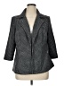 New York Clothing Co. 100% Polyester Houndstooth Gray Blazer Size 1X - photo 1
