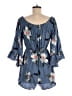 Blush 100% Polyester Blue Romper Size M - photo 2
