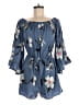Blush 100% Polyester Blue Romper Size M - photo 1
