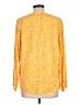 Old Navy 100% Viscose Yellow Long Sleeve Blouse Size L - photo 2