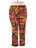 Ashley Stewart Paisley Red Casual Pants Size 24 - photo 1