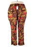 Ashley Stewart Paisley Red Casual Pants Size 24 - photo 2