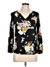Old Navy 100% Rayon Black Long Sleeve Blouse Size L - photo 1