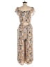 JOA 100% Polyester Tan Jumpsuit Size M - photo 2