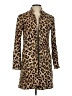 H&M 100% Cotton Animal Print Gold Coat Size 4 - photo 1