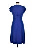 Evan Picone Solid Blue Cocktail Dress Size 6 Petite - photo 2