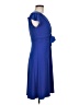 Evan Picone Solid Blue Cocktail Dress Size 6 Petite - photo 4