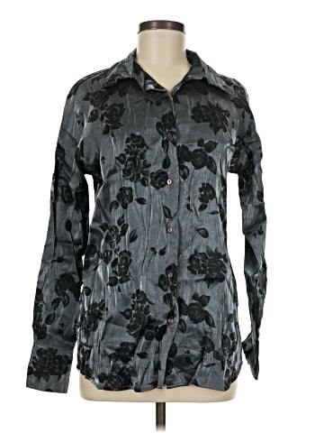 Kathy Ireland Long Sleeve Button-Down Shirt (view 1)