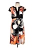 AGB Graphic Orange Casual Dress Size 12 - photo 1