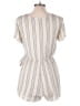 Everly 100% Rayon Stripes Ivory Romper Size M - photo 2