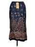 Talbots 100% Rayon Paisley Blue Casual Skirt Size 6 Petite - photo 2