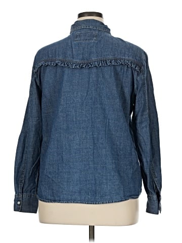 Live A Little Long Sleeve Button-Down Shirt (view 2)