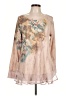 One World Tan Long Sleeve Blouse Size L - photo 1