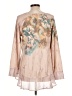 One World Tan Long Sleeve Blouse Size L - photo 2