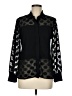 Luxology Polka Dots Black Long Sleeve Blouse Size M - photo 1