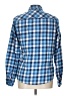 WHITE SIERRA Checkered-gingham Blue Long Sleeve Button-Down Shirt Size L - photo 2