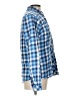 WHITE SIERRA Checkered-gingham Blue Long Sleeve Button-Down Shirt Size L - photo 4