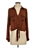 Guess 100% Polyester Brown Long Sleeve Blouse Size S - photo 1