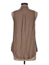 Old Navy 100% Rayon Brown Sleeveless Button-Down Shirt Size M - photo 2