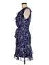 DKNY 100% Polyester Polka Dots Blue Casual Dress Size 6 - photo 5