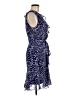 DKNY 100% Polyester Polka Dots Blue Casual Dress Size 6 - photo 4