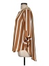 Cato 100% Polyester Stripes Brown 3/4 Sleeve Blouse Size M - photo 5