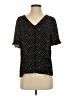 CeCe Polka Dots Black Short Sleeve Blouse Size S - photo 1