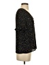 CeCe Polka Dots Black Short Sleeve Blouse Size S - photo 4