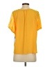 CeCe Yellow Short Sleeve Blouse Size S - photo 2