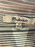 Madewell Stripes Silver Short Sleeve Blouse Size S - photo 7