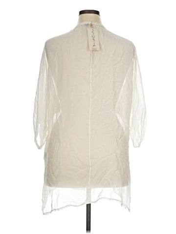 SOFIA 3/4 Sleeve Silk Top (view 2)