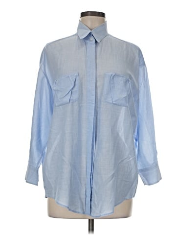 Elizabeth and James Long Sleeve Button-Down Shirt (view 1)