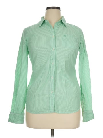 American Eagle Outfitters Long Sleeve Button-Down Shirt (view 1)