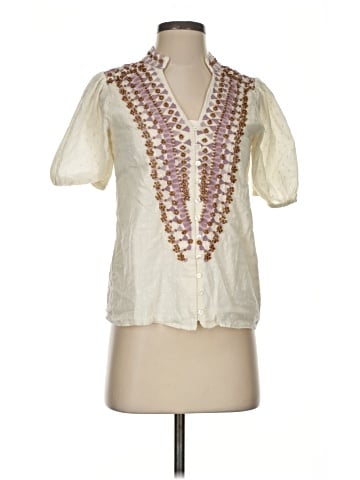 Forever That Girl for Anthropologie Short Sleeve Blouse (view 1)