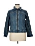 Cleo 100% Cotton Blue Denim Jacket Size 16 Petite - photo 1